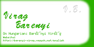 virag barenyi business card